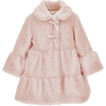 Cappottino Rosa Peluche Monnalisa Neonata