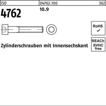 Pacchetto 500 viti cilindriche ISO 4762 M5 x 6 10,9 (esagono cavo)