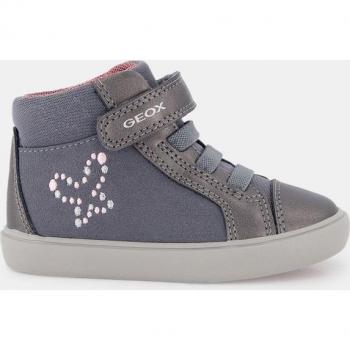 Gisli Baby Botas Grises con Cierre Adhesivo y Elásticos Geox