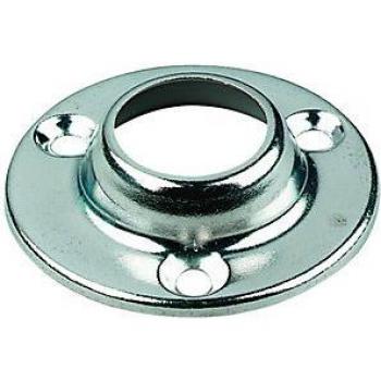 Durable Chrome Round Rod Socket for Wardrobe