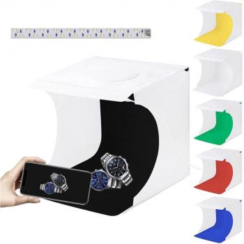 PULUZ 20cm Mini LED Photography Light Panel with Tent