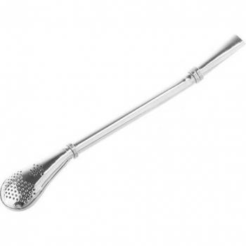 1PC Stainless Steel Filter Straw Spoon for Beverages