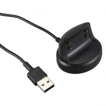 Accesorio de carga USB 1 m para Samsung Gear Fit 2 Pro, acabado negro