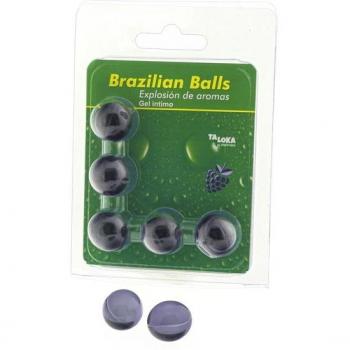 TALOKA | GEL ÍNTIMO BOLAS BRASILEÑAS FRUTAS DEL BOSQUE 5 BOLAS | LC/DL
