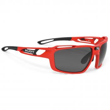 Fire Red Glasses Fahrradschutzbrille – Rudy Sintryx 2018, Schwarz‑Smoke Finish