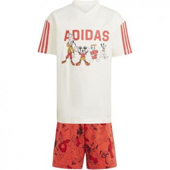Conjunto adidas Mickey Mouse infantil rojo y blanco