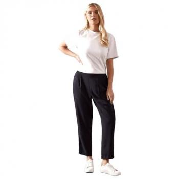 Petite Comfort Fit Tapered Trousers
