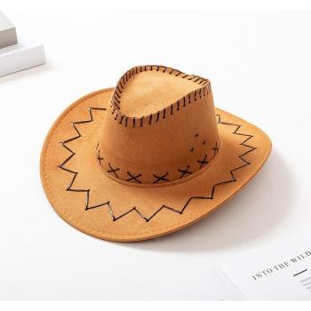 Artificial Suede Wide Brim Hat