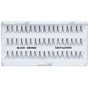Salon System Customizable Length Black Medium Individual Lashes