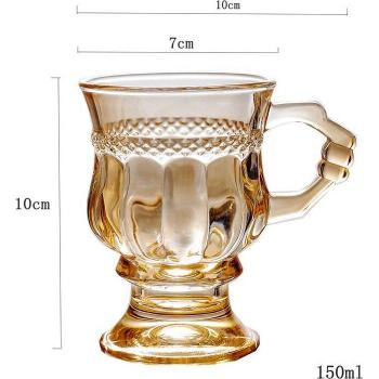 Taza Vino de Vidrio Ámbar