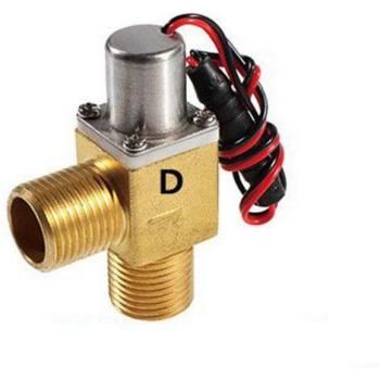 1PC G1/2 BSP Male Thread Pulse Solenoid Valve for Water Inlet DC 3.6-4.5V
