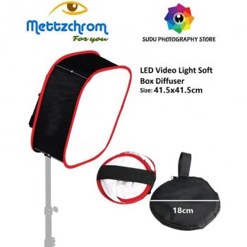 Mettzchrom Softbox for Yongnuo Godox LED Video Light 41.5x41.5cm