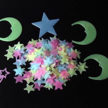 Glow in the Dark Plastic Stickers
