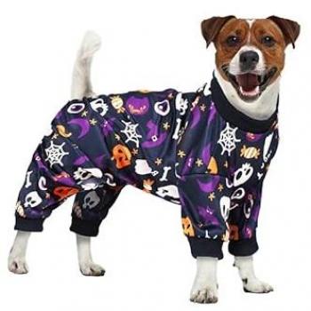 Disfraz de Pijama para Perro Dulce o Truco Color Púrpura