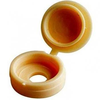 Pack of 100 Beige Hinged Cover Caps 6-8 (Forhcc3m)