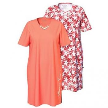Baumwollbigshirt Ulla Popken Damen Rot 50/52