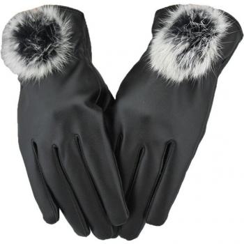 Stilvolle Damenhandschuhe aus PU Leder