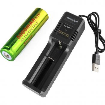 Pack Li‑Ion 18650 Rechargeable – 5000 mAh, USB Intégré