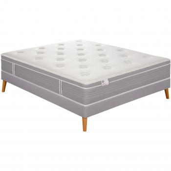 Simmons Sommeil 140x190 H30 – Matelas et Sommier Blanc