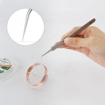 Pince à épiler Sauter : précision digitale, acier inoxydable, forme droite