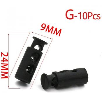Cable de cierre con clip y agujeros, 9 mm × 24 mm, 10 piezas
