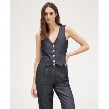 Chaleco Motivi Estilo Denim Femenino