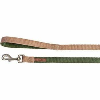 Guinzaglio Camon Double Premium Verde e Ecru 15x1200 mm