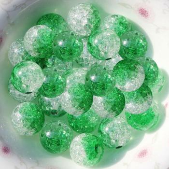 Acrylic Crackle Round Spacer Beads 50PCs 8mm in 10 Colors