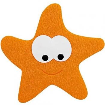 Spirella Alfombrilla de ducha 5 piezas Spirella Starfy de PVC naranja