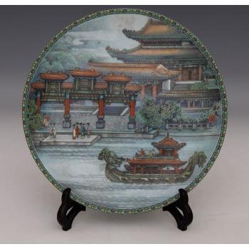 Assiette Jingdezhen, le jardin des passions