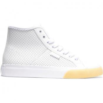 Sneaker Donna DC Shoes Manual Hi Bianco/Gomma EU 37