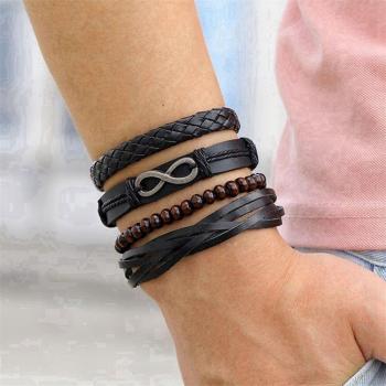 Brazalete Cuero Trenzado IFMIA Masculino