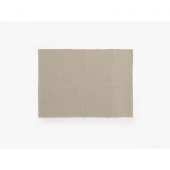 Tapis Moorea rectangulaire en coton 130 x 170 cm Beige