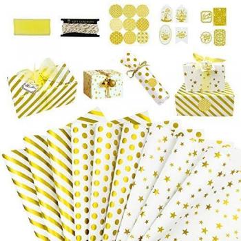 AmzKoi Recyclable Birthday Wrapping Paper