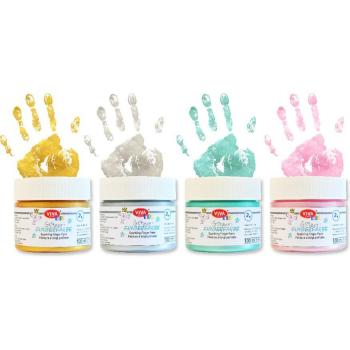 ViVA DECOR KIDS 4er Set Glitzer Fingerfarbe