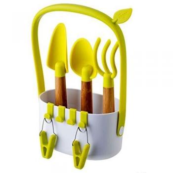 Set 3 utensili da giardino con contenitore “Compatto”