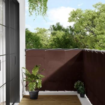 VidaXL Balkon Sichtschutz 120 x 800 cm aus 100 % Polyester-Oxford in Braun
