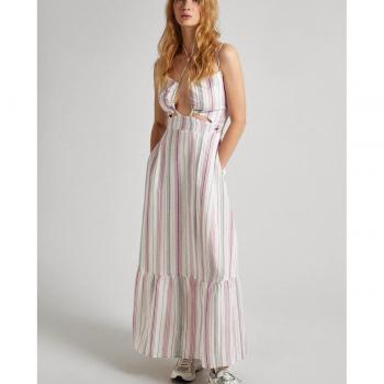 Pepe Jeans Damen Sommerkleid Diana PL953496 Bunt Regular Fit Größe M