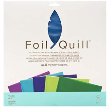 Memory Keepers WeR Pfau Folie – 12×12 cm, 15 Stück