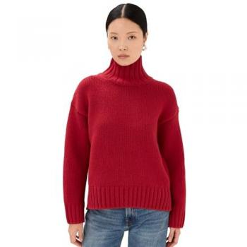 CLOSED Damen Rollkragenpullover Regular Fit Rot Größe XS