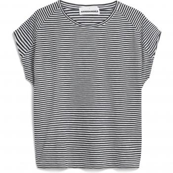 Armedangels Damen T-Shirt Oneliaa Streifen Schwarz Größe S
