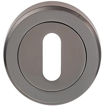 Concealed Fix 51mm Lock Black Nickel Escutcheon