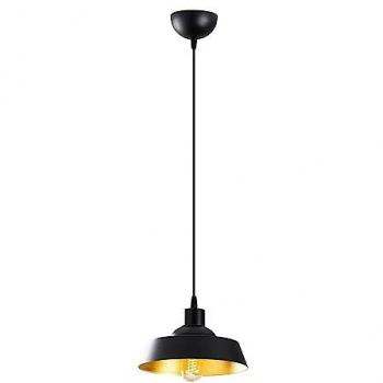 Lampada a sospensione elegante modello 29 nera e oro