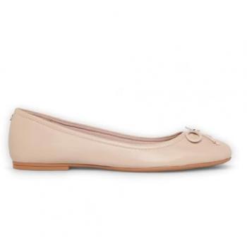 Windsor Smith Babydoll – Leren Mocassins in Blush Pink (Platte)