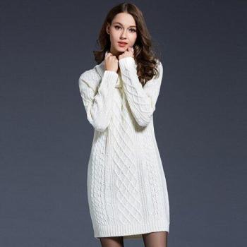 YNZZU Stilvolles Strickkleid