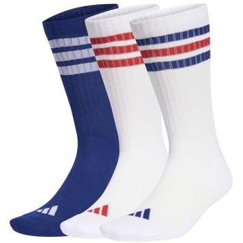 Adidas 3‑Stripes Socks – Blanc, Unisex, 34/36