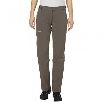Pantalón femenino Vaude Stretch Capri T‑Zip II Marrón/Coconut