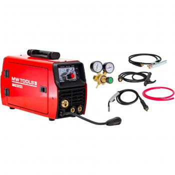 Appareil MIG‑MAG 200 A Inverter Synergique, Portable, affichage LCD MW Tools MIG202S