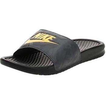 Nike Benassi Just Do It Sandali Uomo Nero Laser Arancio Grigio Ferro 45 EU