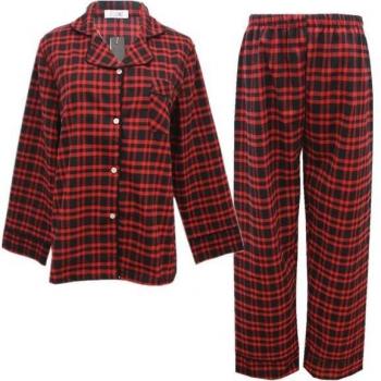 Pijamas de pareja escoceses de algodón